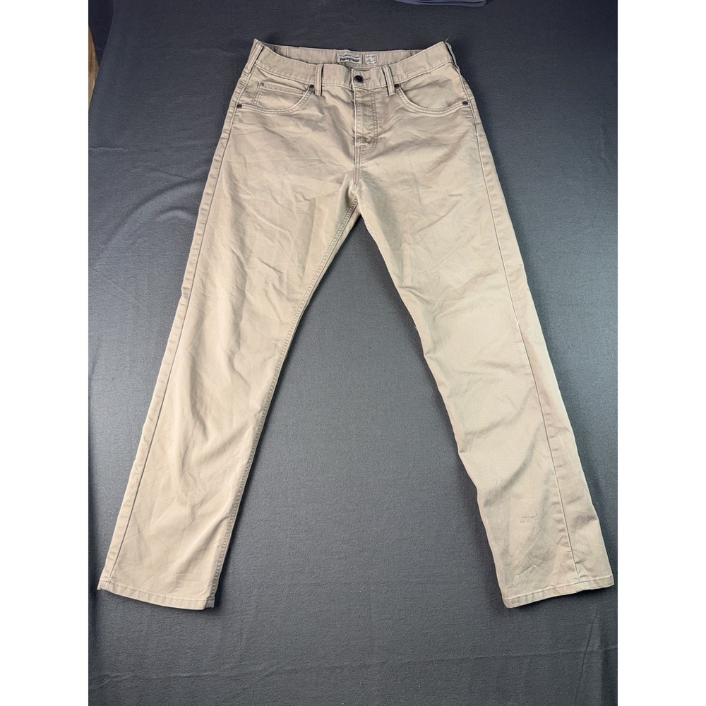 Patagonia Performance Twill Jeans Straight Leg Mens 34x32 Beige 32x30.5 Actual